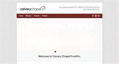 Desktop Screenshot of calvarychapelfranklin.com